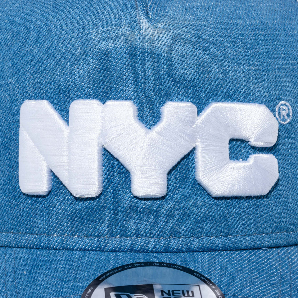9FORTY A-Frame NYC チャンキーロゴ ウォッシュドデニム