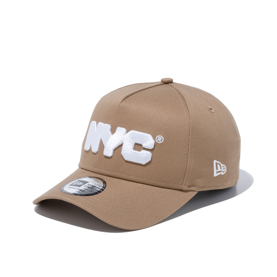 9FORTY A-Frame NYC チャンキーロゴ カーキ