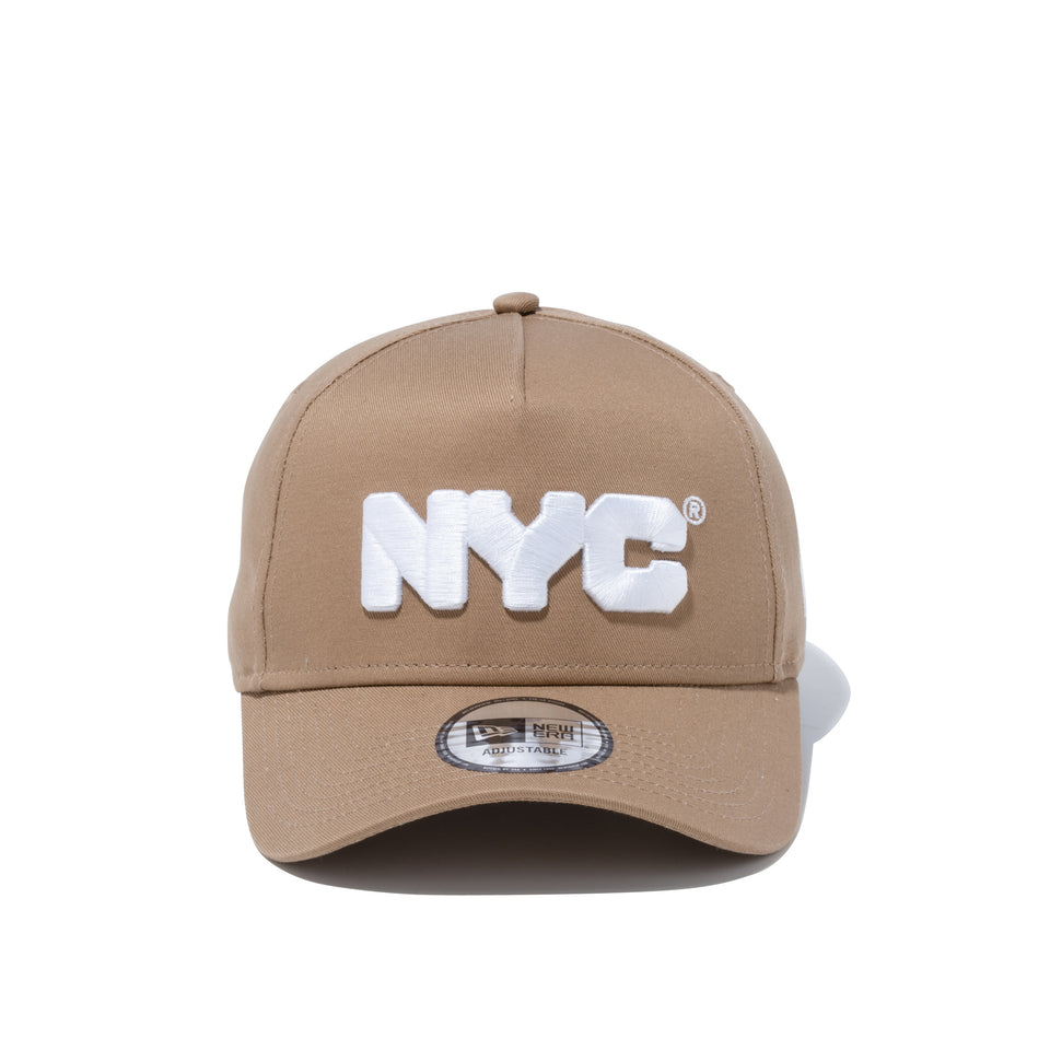 9FORTY A-Frame NYC チャンキーロゴ カーキ