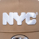 9FORTY A-Frame NYC チャンキーロゴ カーキ