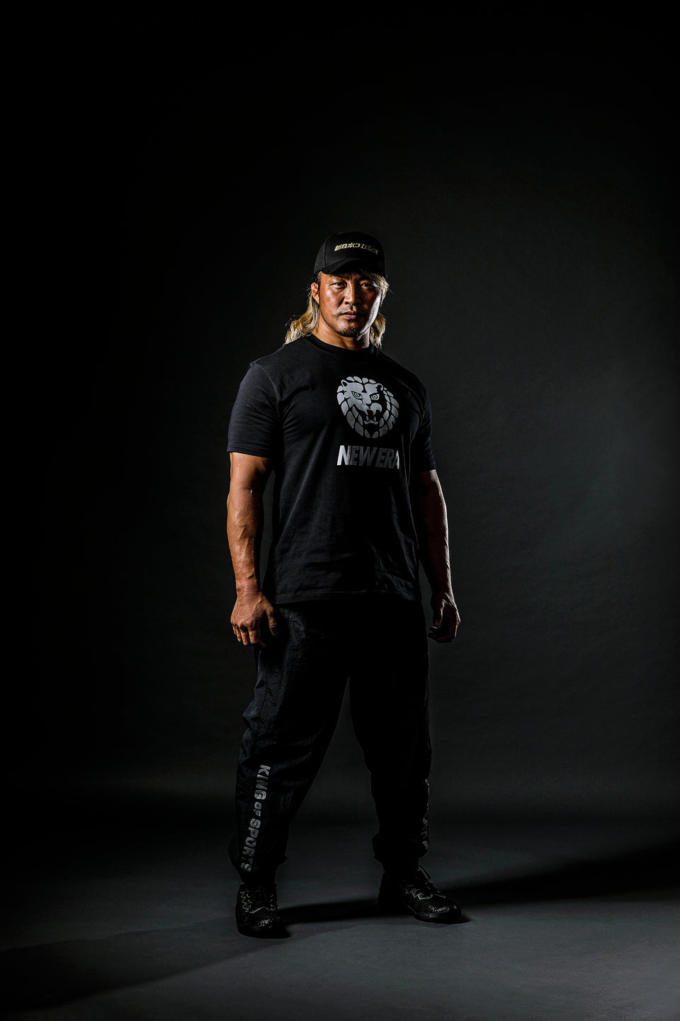 9FORTY A-Frame 新日本プロレス ロゴ メタリックゴールド