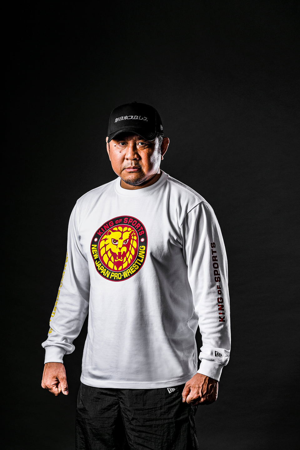 9FORTY A-Frame 新日本プロレス ロゴ メタリックブラック