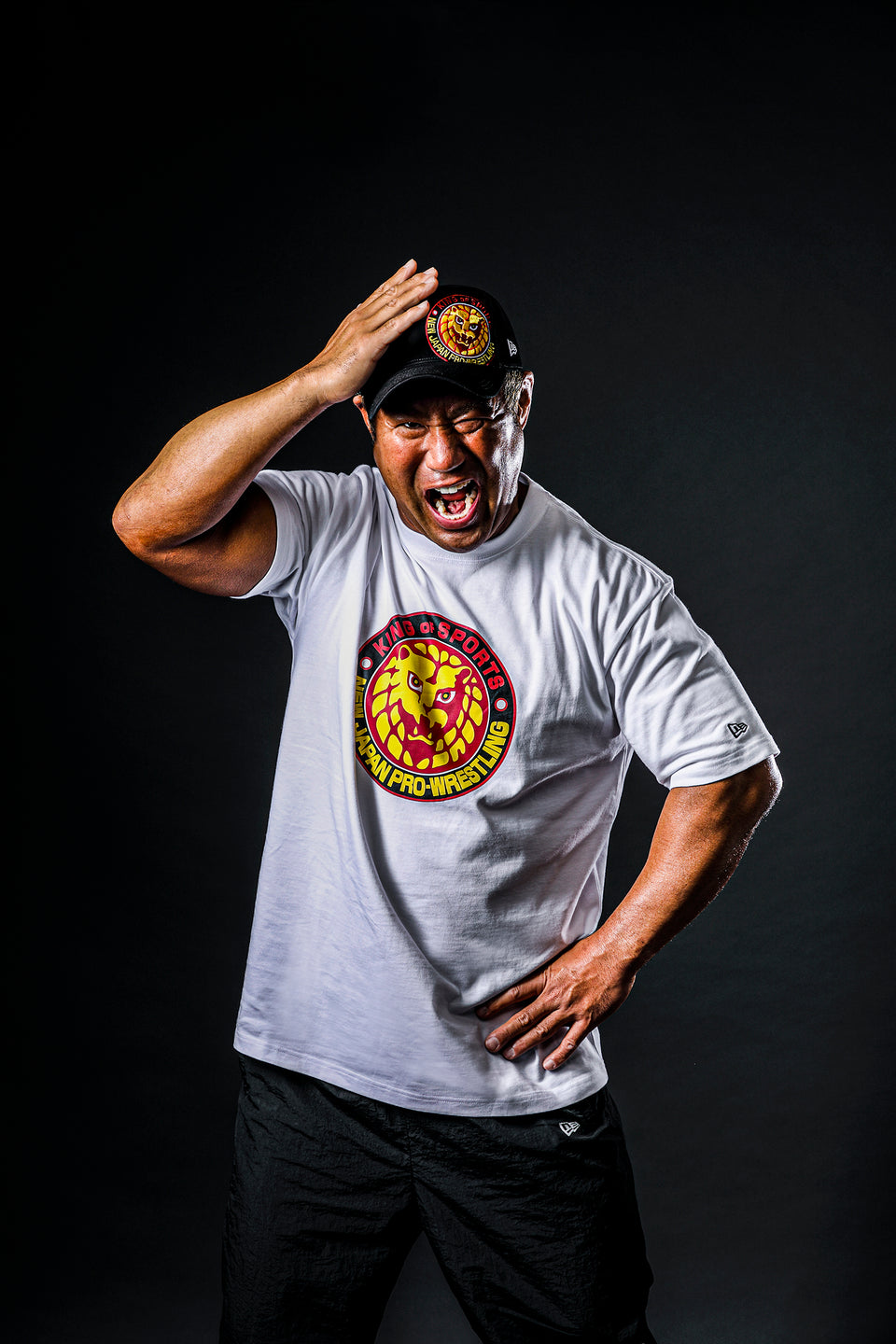 9FORTY A-Frame 新日本プロレス ライオンマーク バタリオン ブラック × レッド