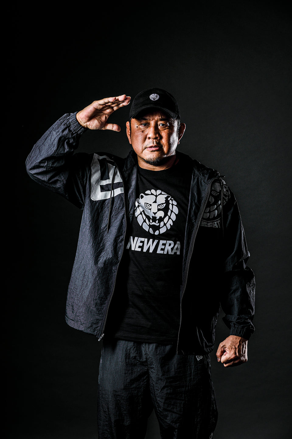 9THIRTY 新日本プロレス ライオンマーク ブラック × ホワイト