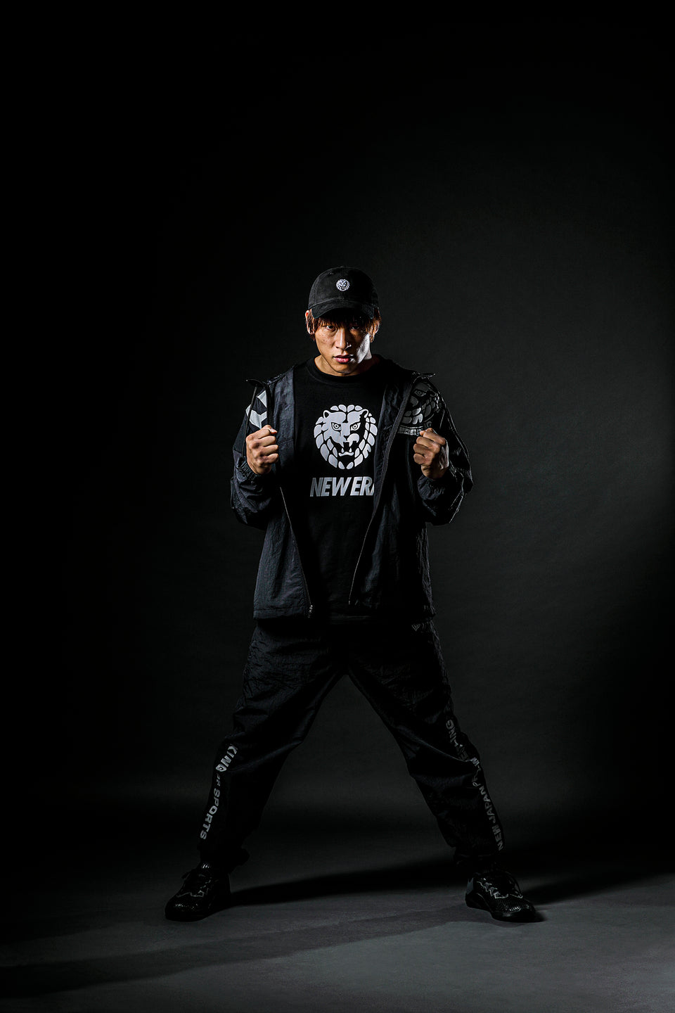 9THIRTY 新日本プロレス ライオンマーク ブラック × ホワイト