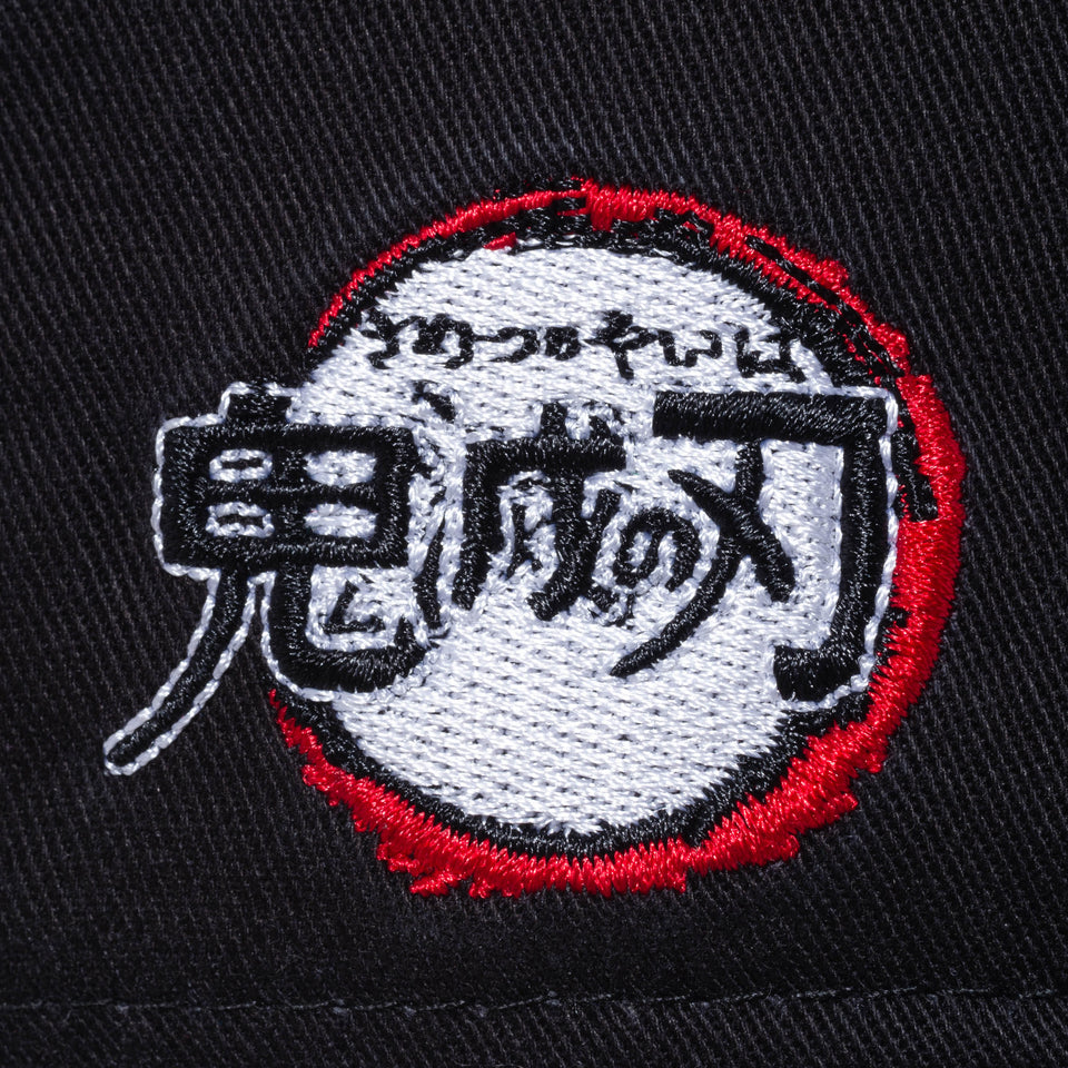 9TWENTY 鬼滅の刃 竈門禰豆子 着物 ブラック × ダスティーローズ