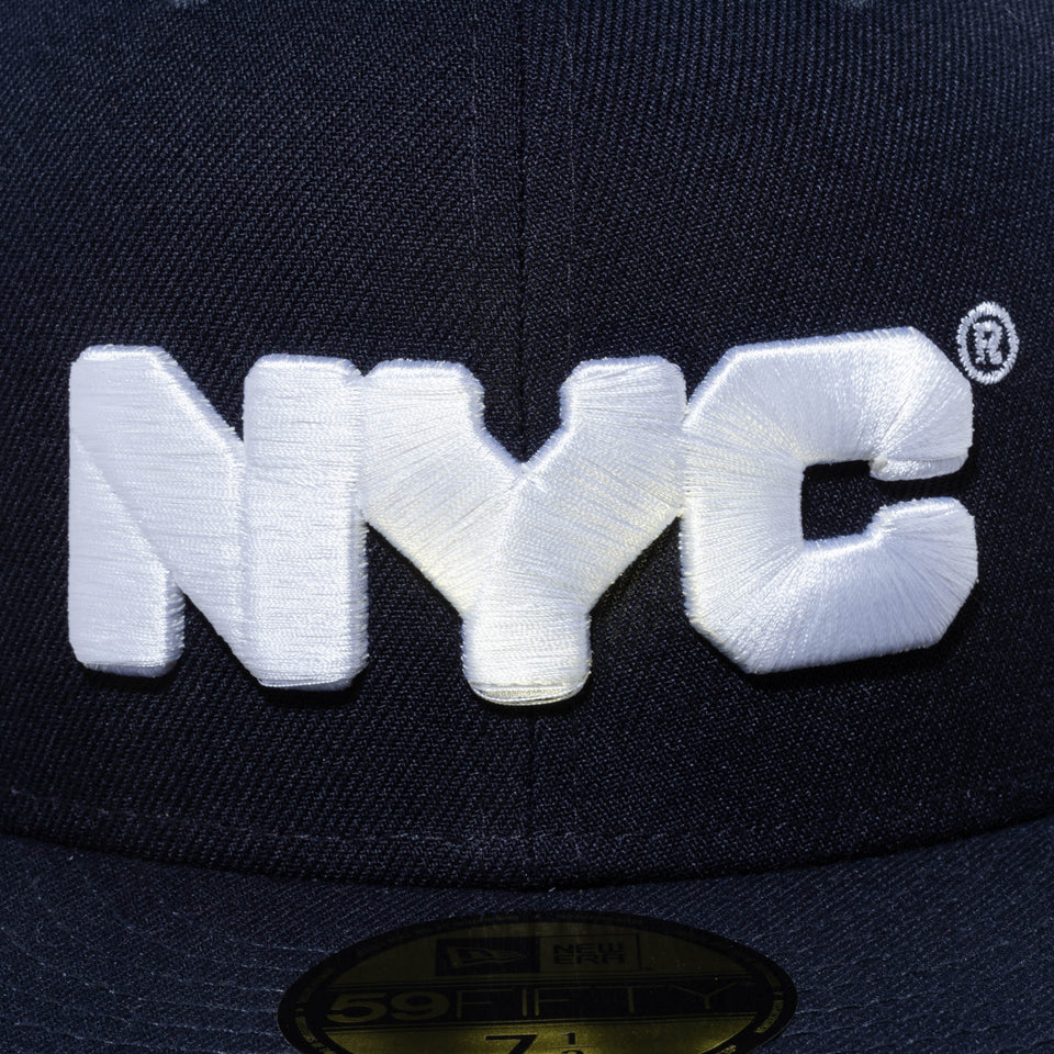 59FIFTY NYC チャンキーロゴ ネイビー