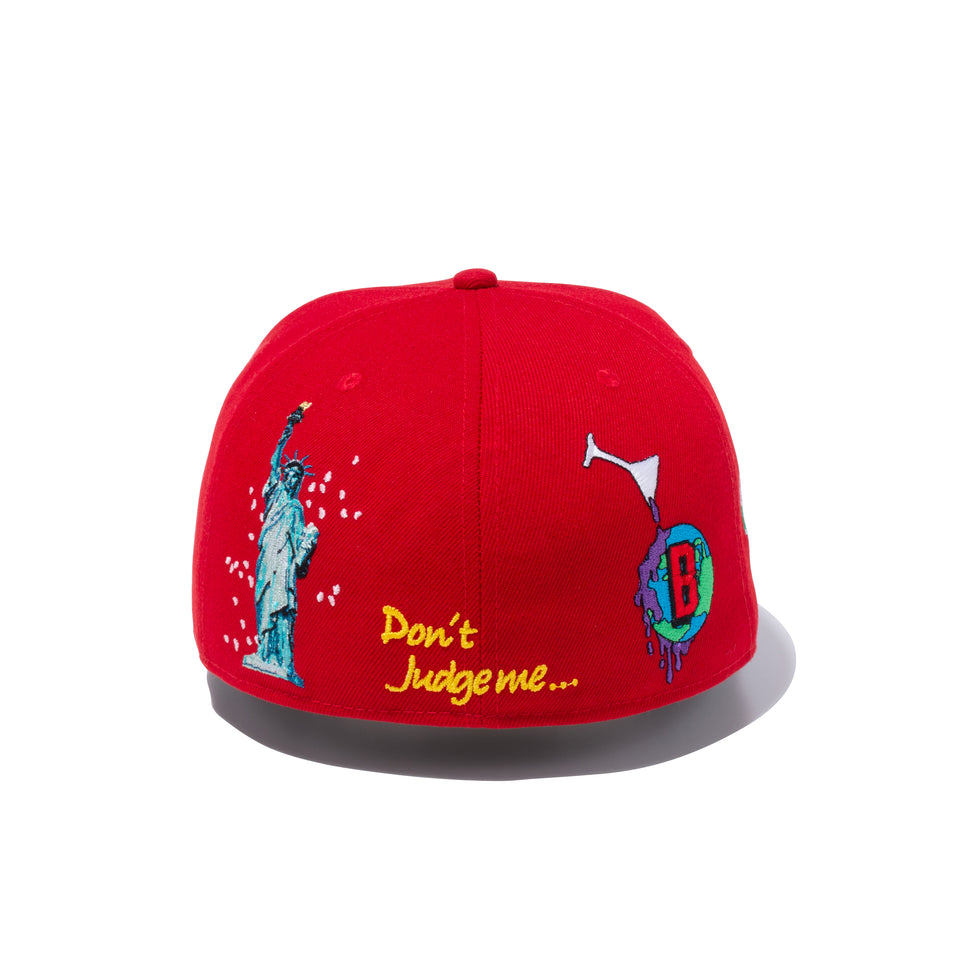 59FIFTY BALLISTIK BOYZ from EXILE TRIBE マルチロゴ スカーレット
