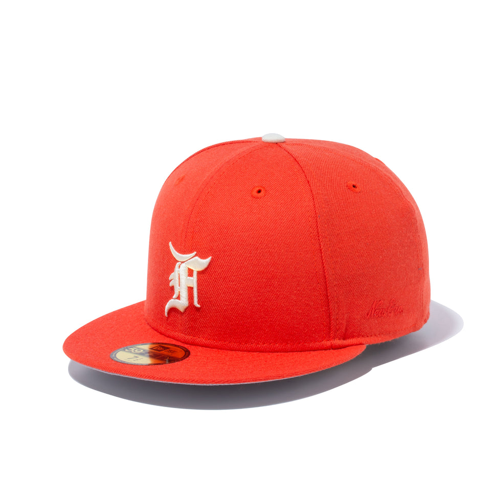 59FIFTY FEAR OF GOD ESSENTIALS Fロゴ オレンジ