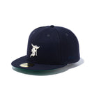 59FIFTY FEAR OF GOD ESSENTIALS Fロゴ ネイビー グリーンアンダーバイザー