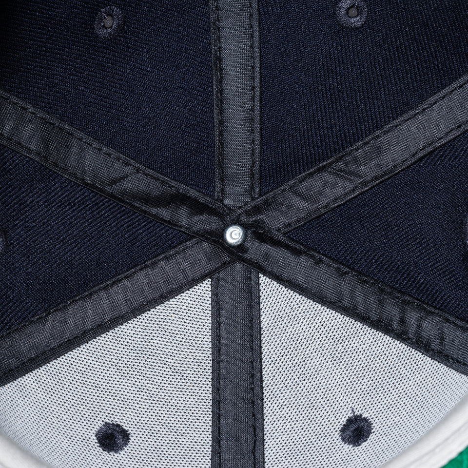59FIFTY FEAR OF GOD ESSENTIALS Fロゴ ネイビー グリーンアンダーバイザー