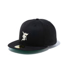 59FIFTY FEAR OF GOD ESSENTIALS Fロゴ ブラック グリーンアンダーバイザー