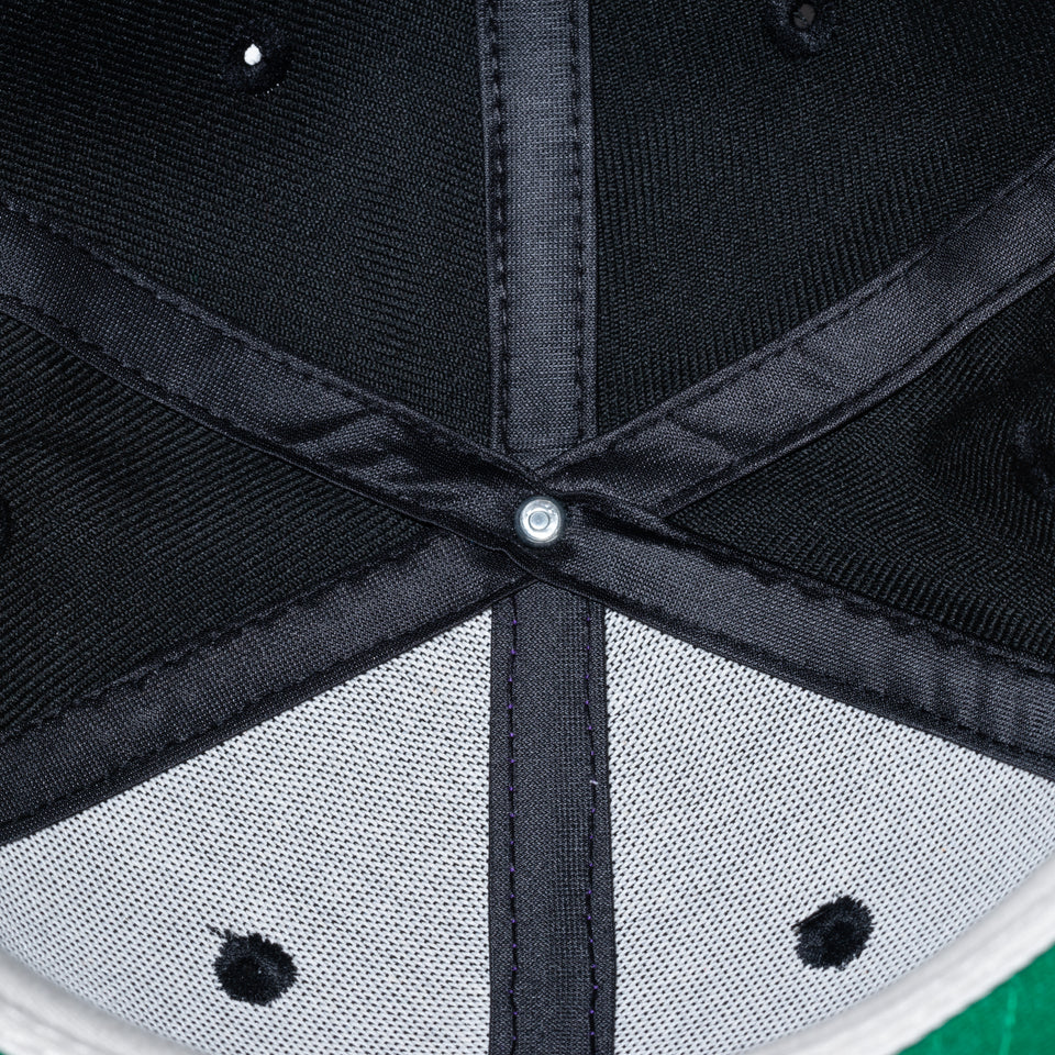 59FIFTY FEAR OF GOD ESSENTIALS Fロゴ ブラック グリーンアンダーバイザー