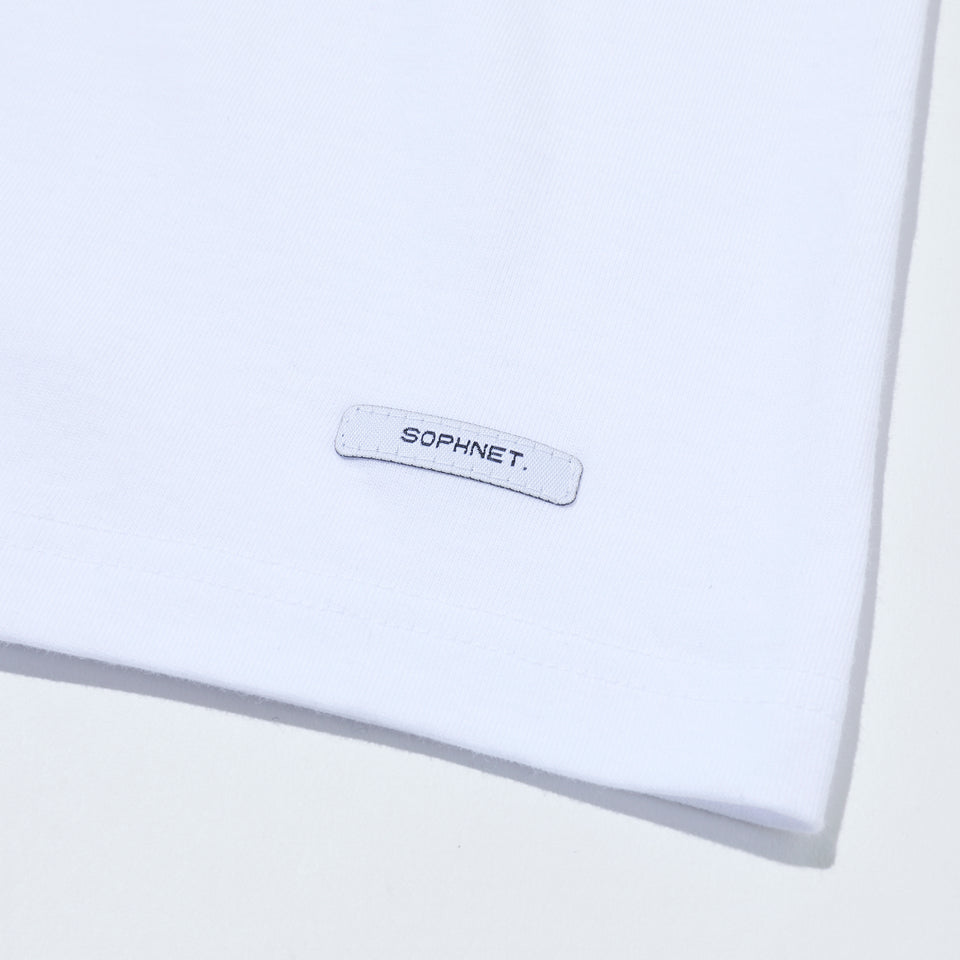半袖 コットン Tシャツ SOPHNET. ソフネット SPロゴ ホワイト リラックスフィット
