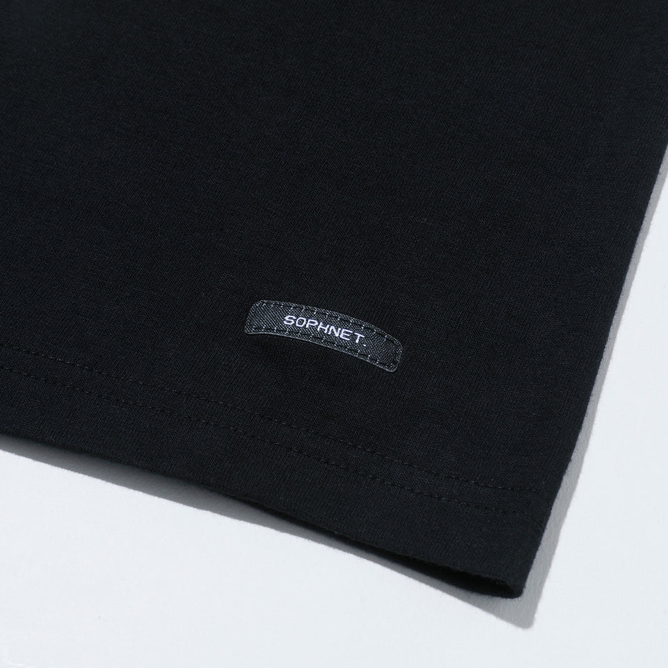 半袖 コットン Tシャツ SOPHNET. ソフネット SPロゴ ブラック リラックスフィット