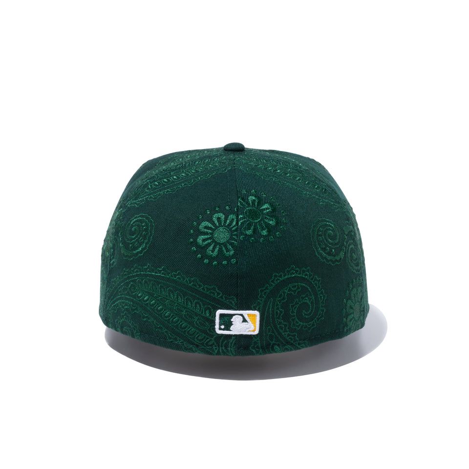 59FIFTY SWIRL オークランド・アスレチックス グレーアンダーバイザー