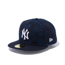 59FIFTY SWIRL ニューヨーク・ヤンキース グレーアンダーバイザー
