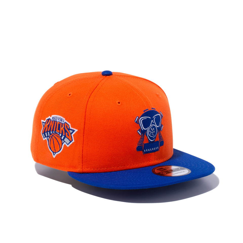 9FIFTY COMPOUND ガスマスク NBA ニューヨーク・ニックス オレンジ ブルーバイザー