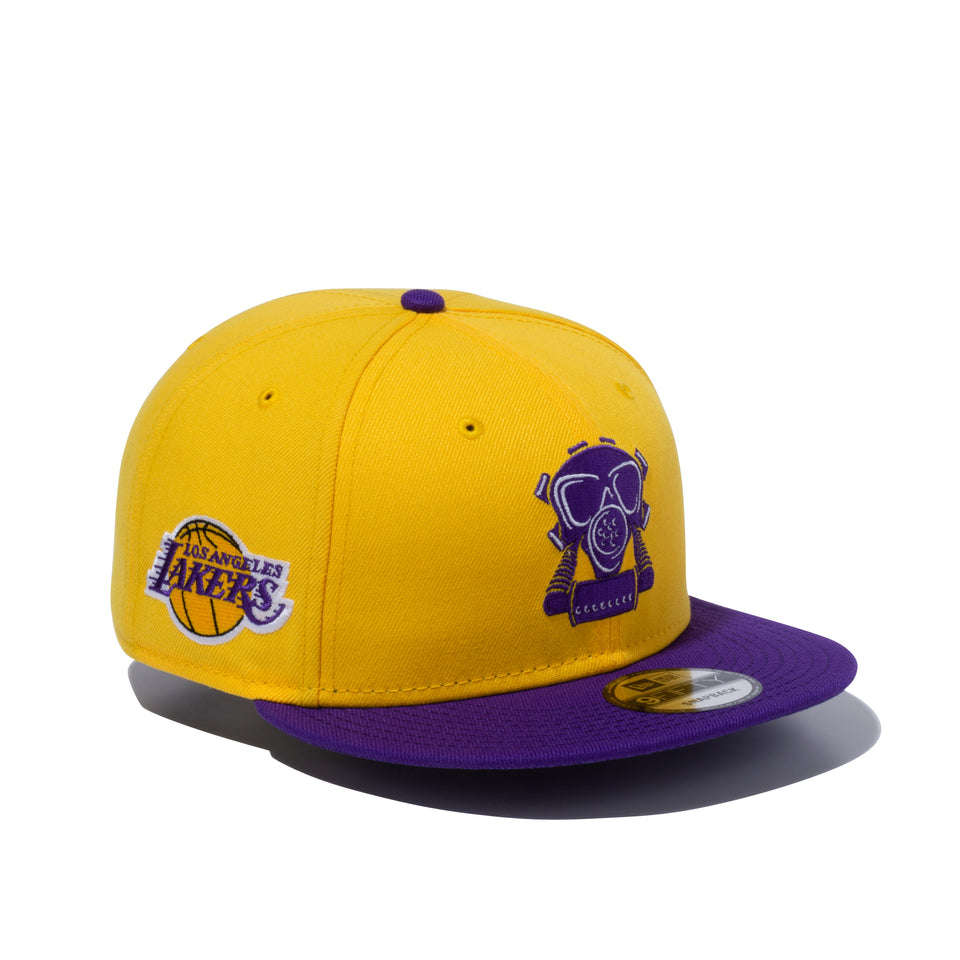 9FIFTY COMPOUND ガスマスク NBA ロサンゼルス・レイカーズ イエロー パープルバイザー