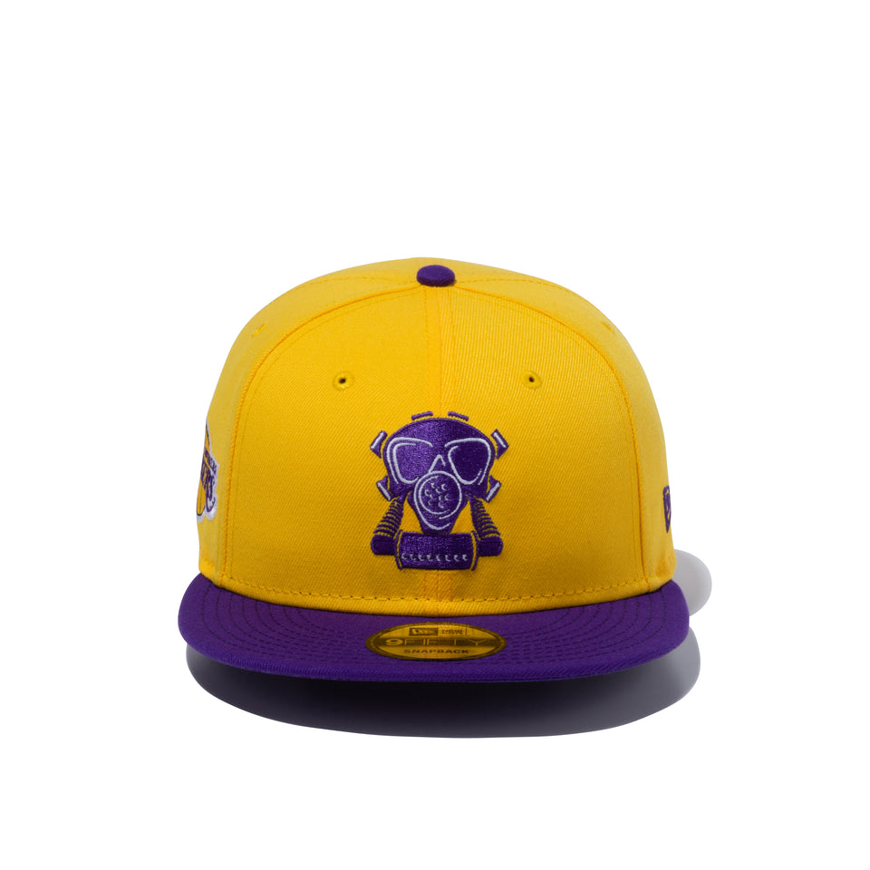 9FIFTY COMPOUND ガスマスク NBA ロサンゼルス・レイカーズ イエロー パープルバイザー