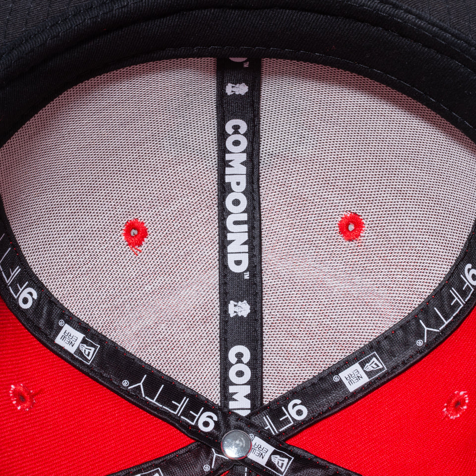9FIFTY COMPOUND ガスマスク NBA シカゴ・ブルズ レッド ブラックバイザー