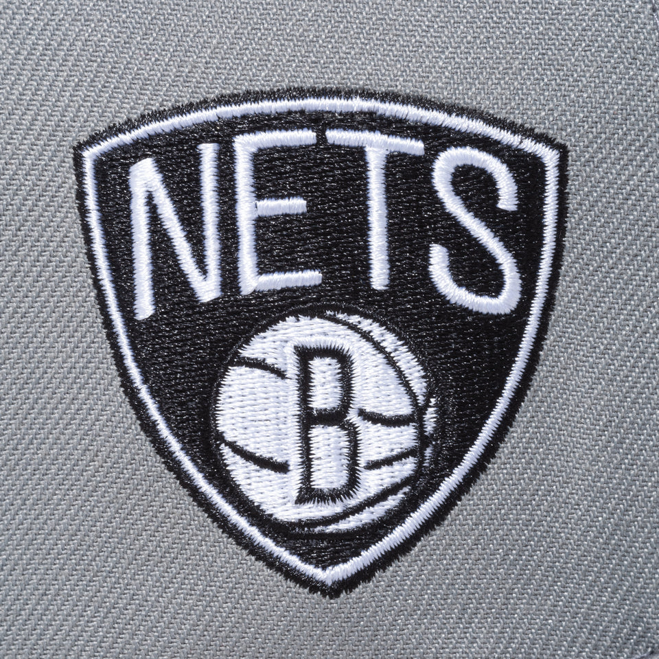 9FIFTY COMPOUND ガスマスク NBA ブルックリン・ネッツ グレー ブラックバイザー