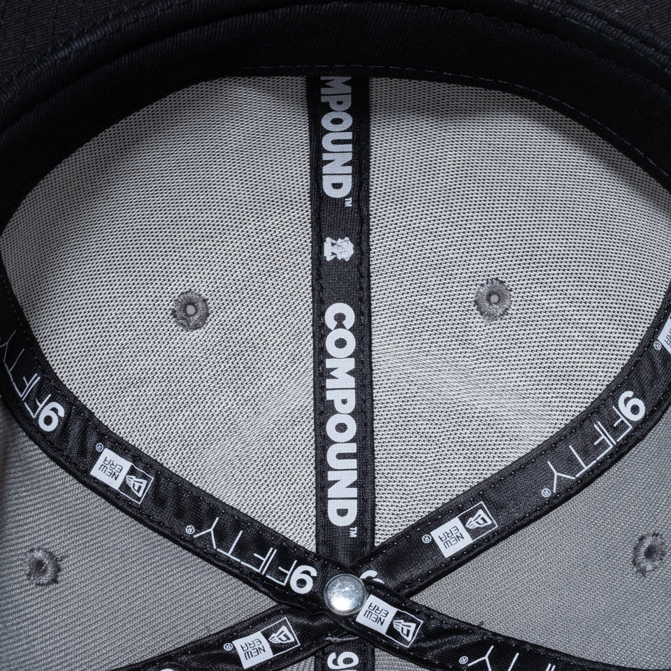 9FIFTY COMPOUND ガスマスク NBA ブルックリン・ネッツ グレー ブラックバイザー