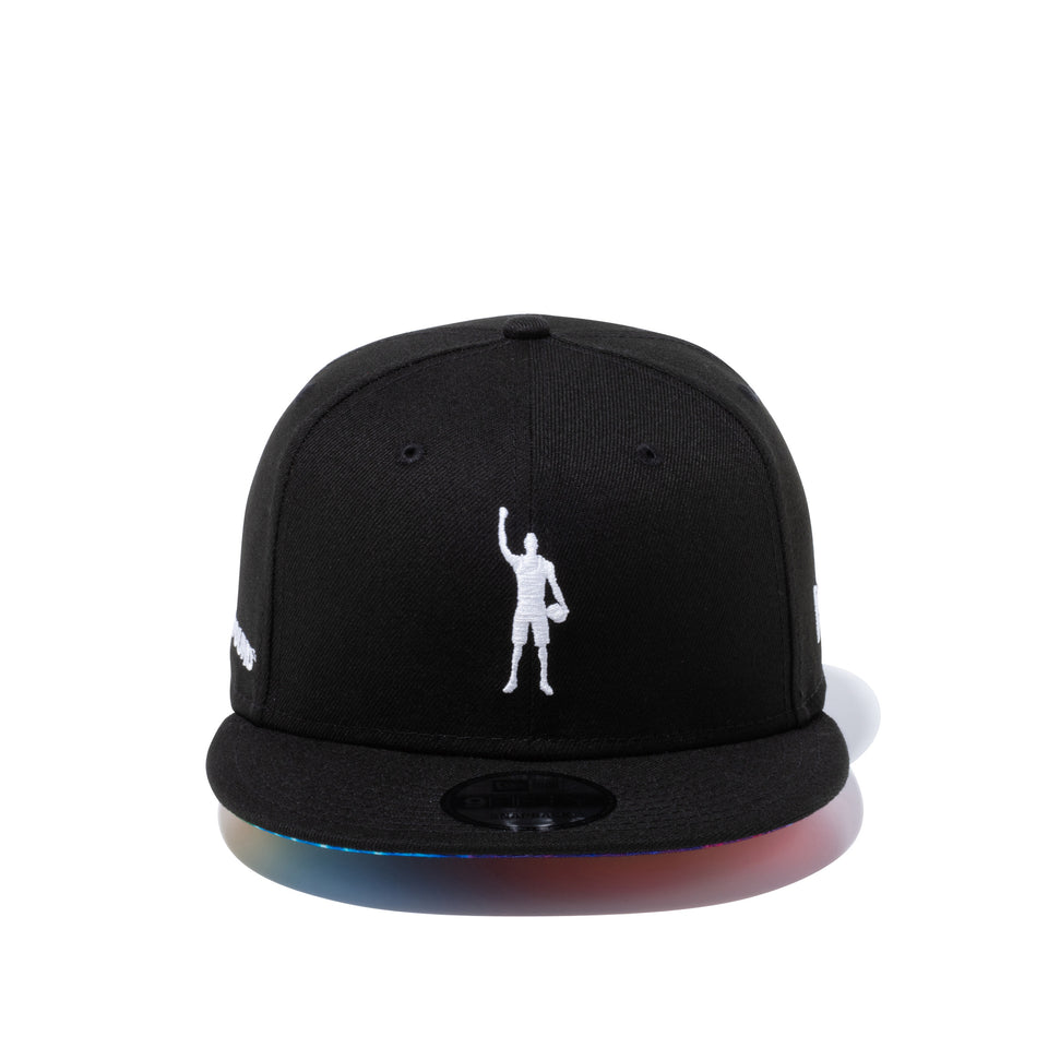 9FIFTY COMPOUND PLAY FOR CHANGE NBA ロゴ ブラック タイダイアンダーバイザー