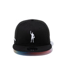 9FIFTY COMPOUND PLAY FOR CHANGE NBA ロゴ ブラック タイダイアンダーバイザー