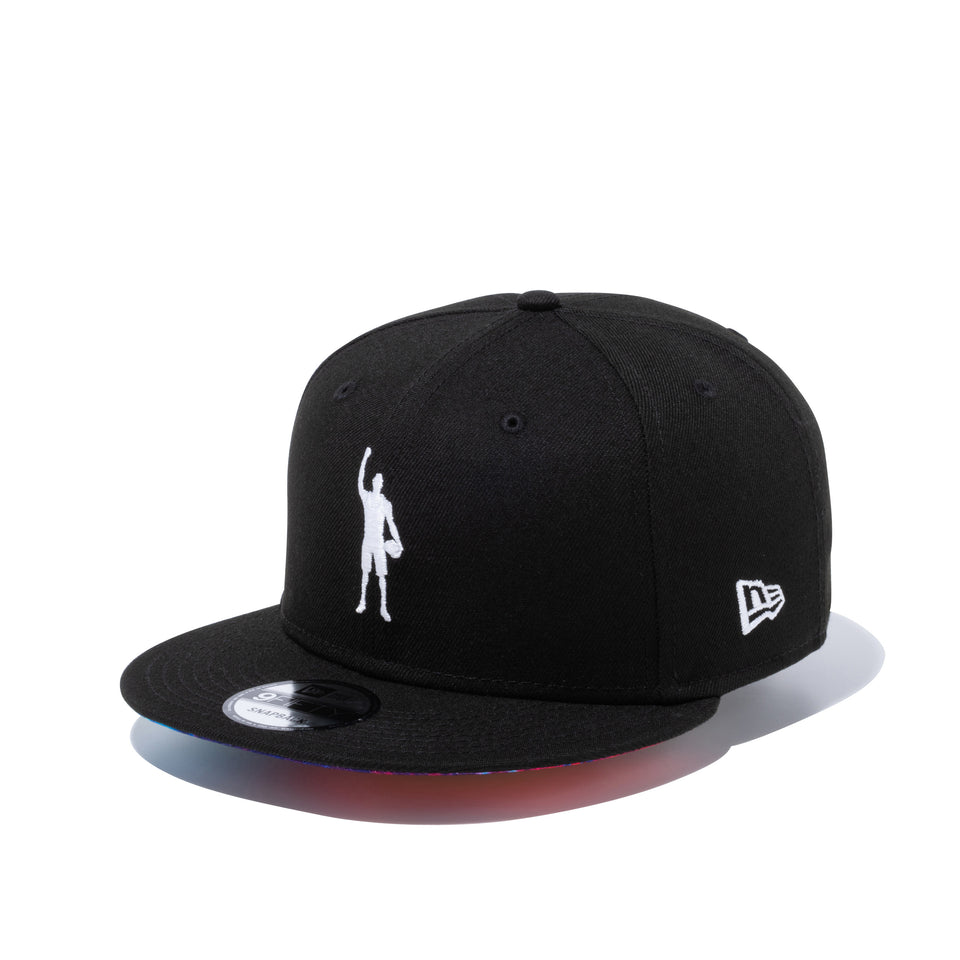 9FIFTY COMPOUND PLAY FOR CHANGE NBA ロゴ ブラック タイダイアンダーバイザー