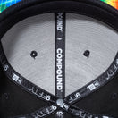9FIFTY COMPOUND PLAY FOR CHANGE NBA ロゴ ブラック タイダイアンダーバイザー