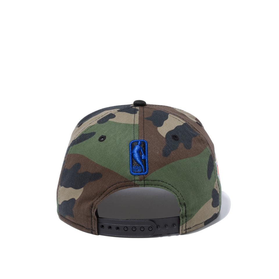 9FIFTY COMPOUND 7 NBA ニューヨーク・ニックス ウッドランドカモ ブラックバイザー
