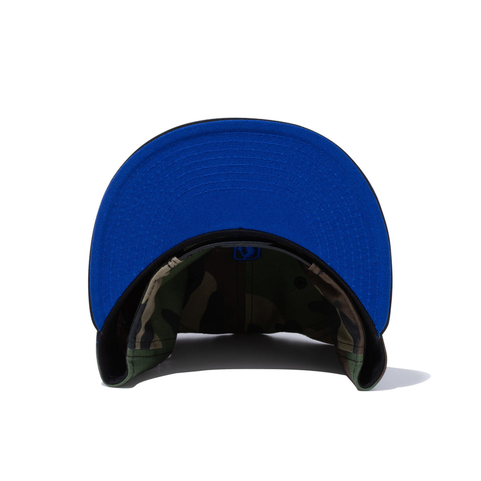 9FIFTY COMPOUND 7 NBA ニューヨーク・ニックス ウッドランドカモ ブラックバイザー