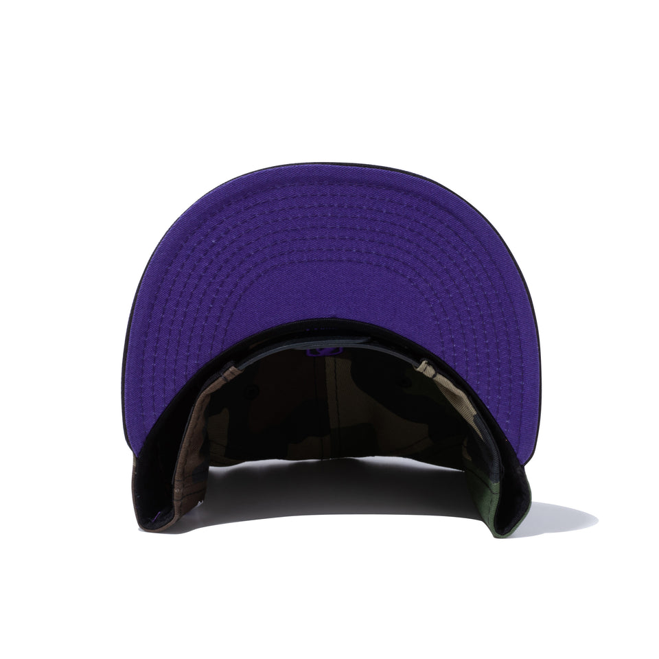 9FIFTY COMPOUND 7 NBA ロサンゼルス・レイカーズ ウッドランドカモ ブラックバイザー