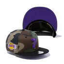 9FIFTY COMPOUND 7 NBA ロサンゼルス・レイカーズ ウッドランドカモ ブラックバイザー