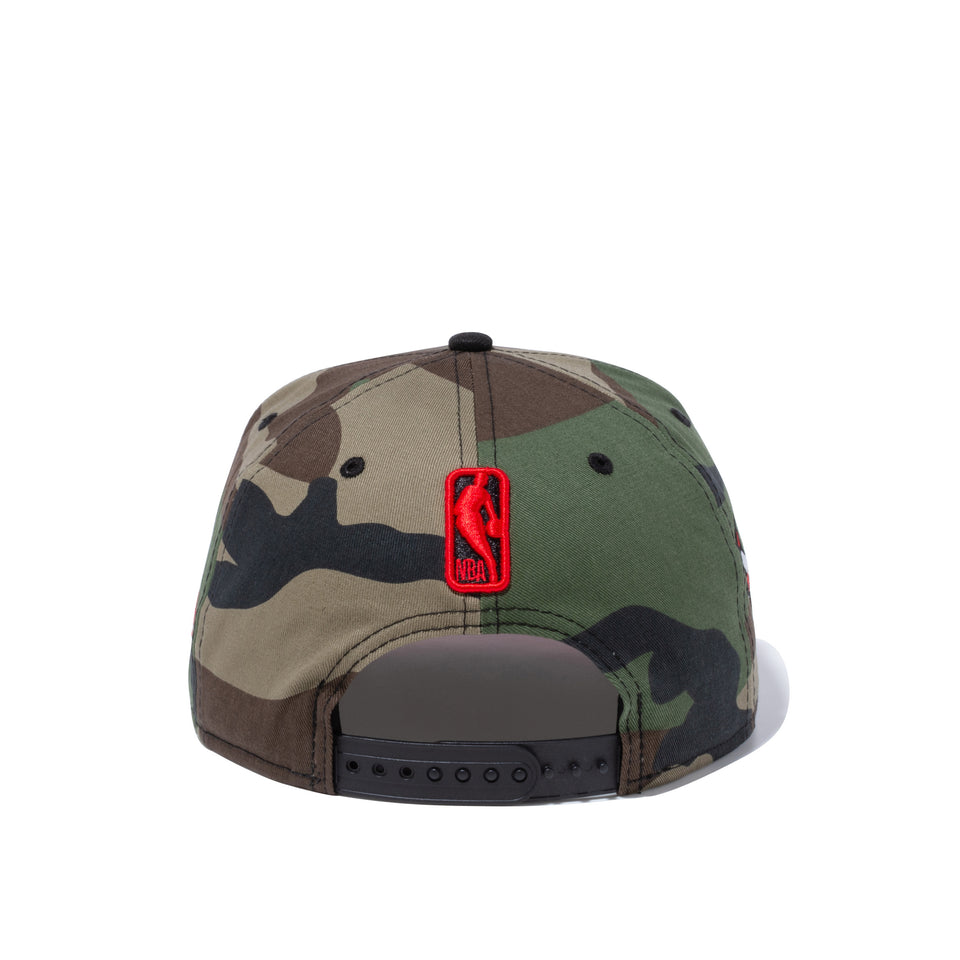 9FIFTY COMPOUND 7 NBA シカゴ・ブルズ ウッドランドカモ ブラックバイザー