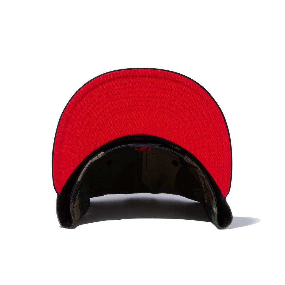 9FIFTY COMPOUND 7 NBA シカゴ・ブルズ ウッドランドカモ ブラックバイザー