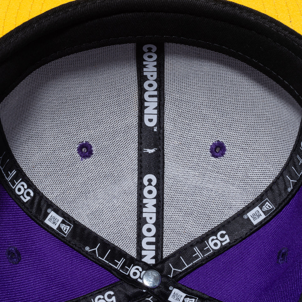 59FIFTY COMPOUND PLAY FOR CHANGE NBA ロサンゼルス・レイカーズ イエローアンダーバイザー