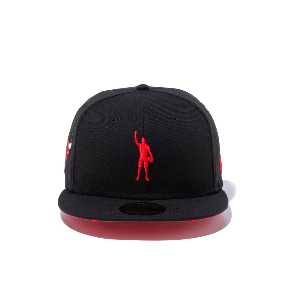 59FIFTY COMPOUND PLAY FOR CHANGE NBA シカゴ・ブルズ レッドアンダーバイザー