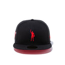59FIFTY COMPOUND PLAY FOR CHANGE NBA シカゴ・ブルズ レッドアンダーバイザー