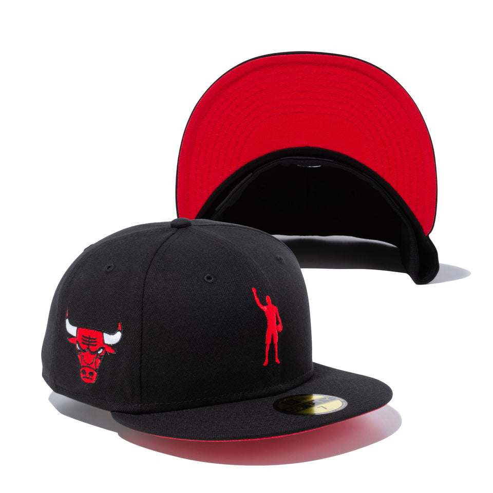 59FIFTY COMPOUND PLAY FOR CHANGE NBA シカゴ・ブルズ レッドアンダーバイザー