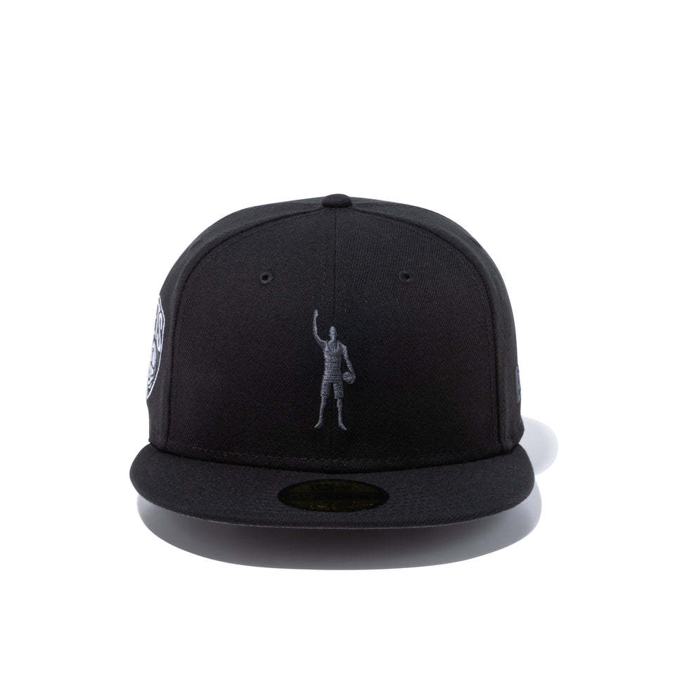59FIFTY COMPOUND PLAY FOR CHANGE NBA ブルックリン・ネッツ グレーアンダーバイザー