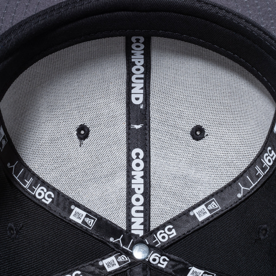 59FIFTY COMPOUND PLAY FOR CHANGE NBA ブルックリン・ネッツ グレーアンダーバイザー