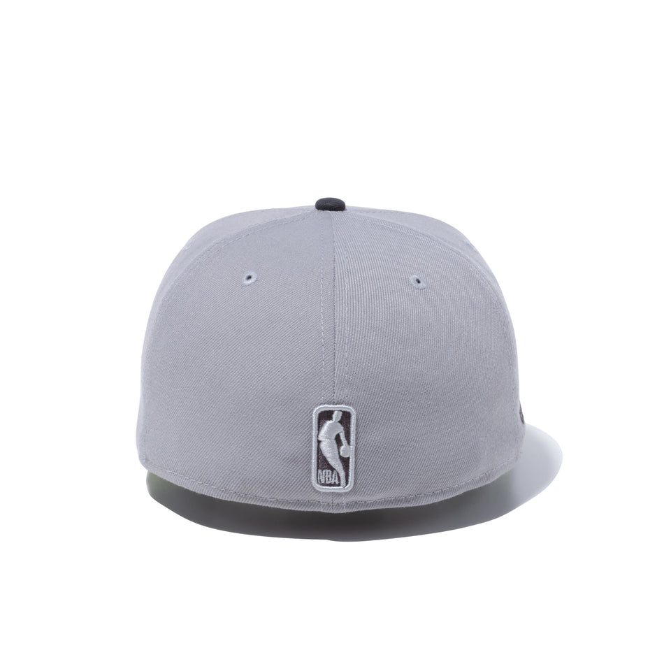 59FIFTY COMPOUND 7 NBA ロゴ グレー サイバーグリーンアンダーバイザー