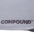 59FIFTY COMPOUND 7 NBA ロゴ グレー サイバーグリーンアンダーバイザー