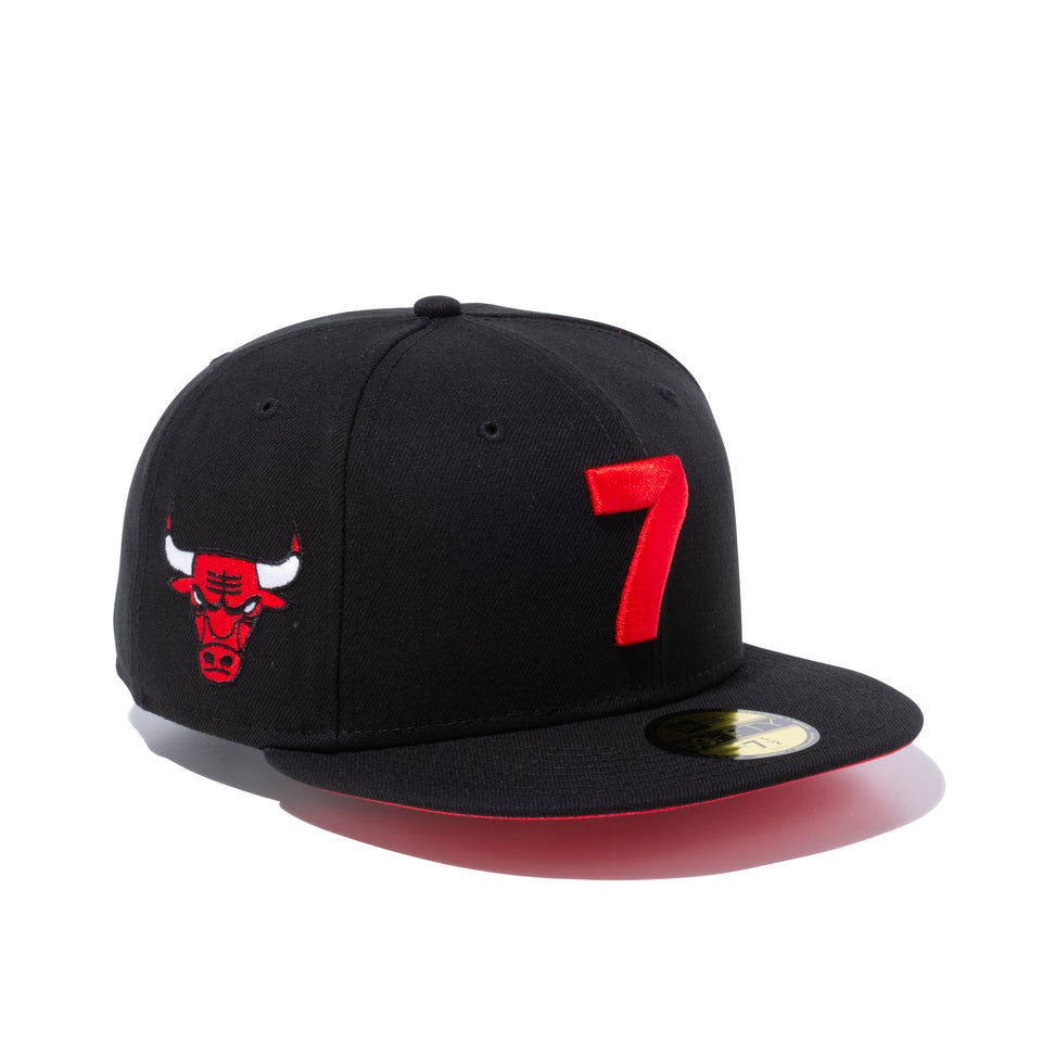 59FIFTY COMPOUND 7 NBA シカゴ・ブルズ レッドアンダーバイザー