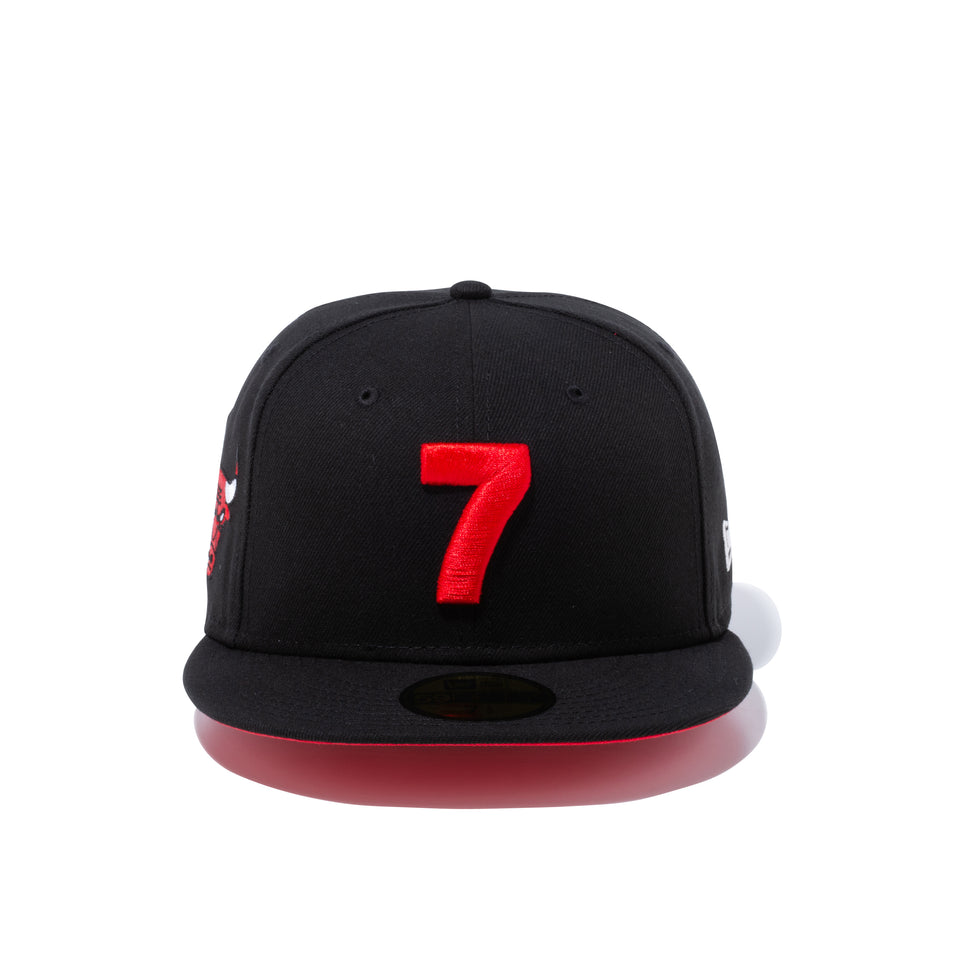 59FIFTY COMPOUND 7 NBA シカゴ・ブルズ レッドアンダーバイザー