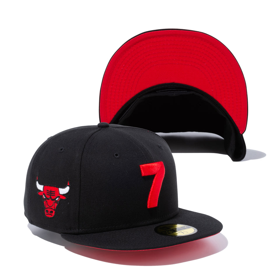 59FIFTY COMPOUND 7 NBA シカゴ・ブルズ レッドアンダーバイザー