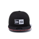 9FIFTY サンドイッチバイザー ボックスロゴ NEW ERA ブラック/レッド