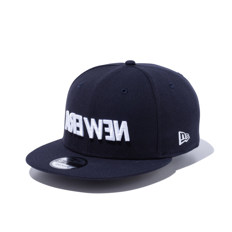 9FIFTY ワードマーク ミラーロゴ ネイビー